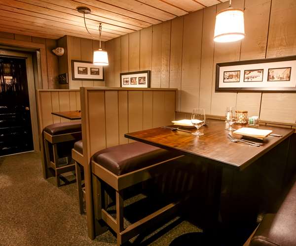 high top tables for dining, cocktails or dessert