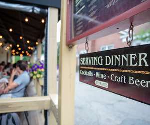 entrance to restaurant