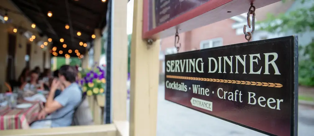 entrance to restaurant